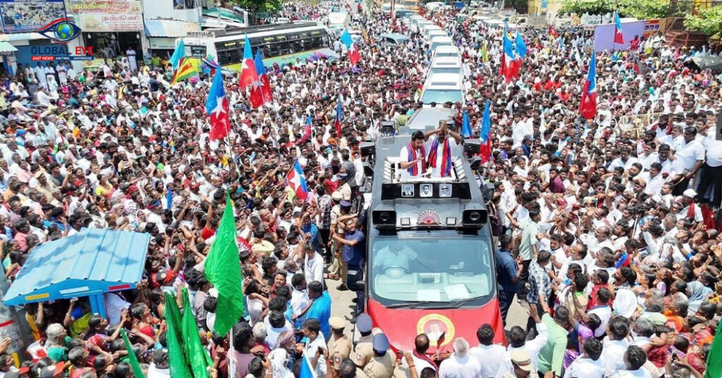 அரூரில் உதயசூரியன் அலை! வேட்பாளர் அ. சண்முகத்திற்காக அமைச்சர் எ.வ. வேலு பாணியில் அதிரடி பிரச்சாரம்!