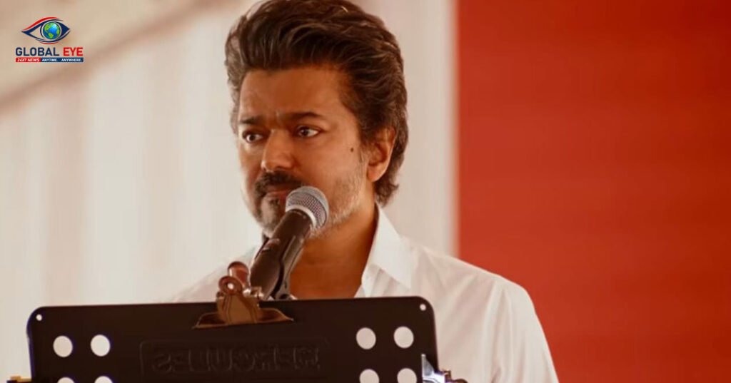 விஜய் கண் முன்னே அரங்கேறிய பகீர்! ரசிகரை பூட்ஸ் காலால் எட்டி உதைத்த பவுன்சர்!