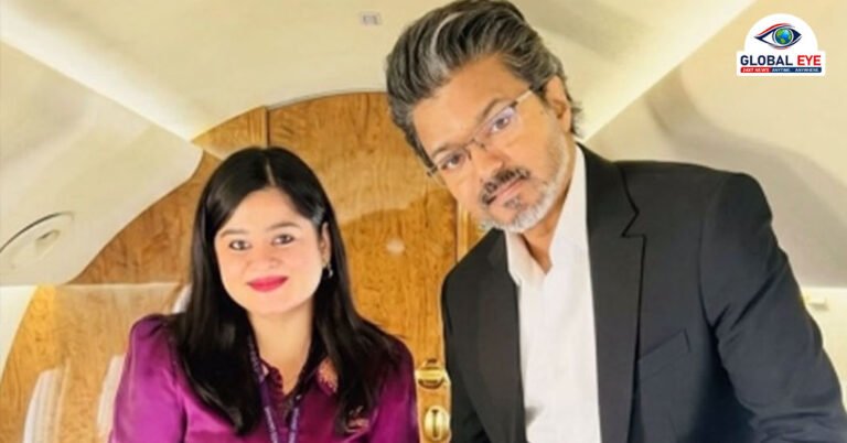 முதலமைச்சர் விஜய்யுடன் எடுத்த புகைப்படம்: சமூக வலைதளங்களில் வைரலாக்கிய விமானப் பணிப்பெண்!