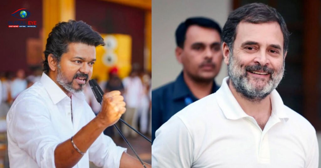 விஜய் பதவியேற்பு விழா: சென்னை வருகை தந்தார் ராகுல் காந்தி! நேரு ஸ்டேடியத்தில் குவியும் தேசியத் தலைவர்கள்
