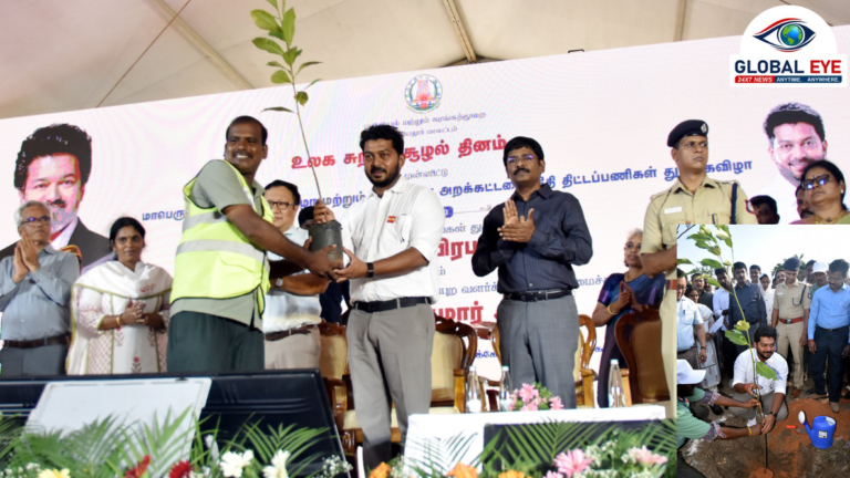 🌳 பசுமை அரியலூரில் முப்பெரும் விழா : மரக்கன்றுகள் நடும் விழா அதிரடியாகத் தொடங்கி வைத்தார் அமைச்சர் டாக்டர் டி.கே. பிரபு!