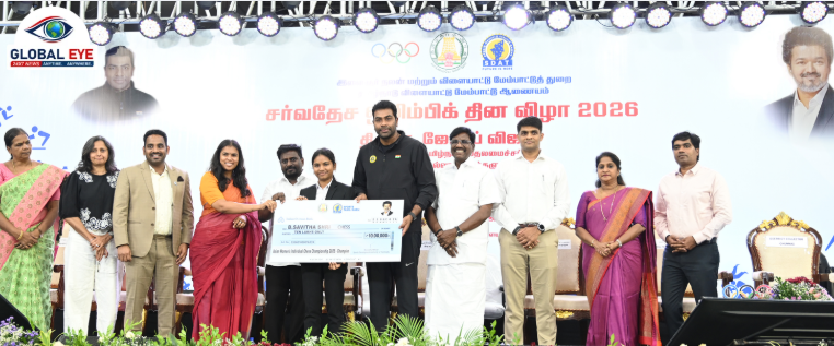 🏆 சர்வதேச ஒலிம்பிக் தின விழா: பதக்கம் வென்ற தமிழக வீரர்களுக்குப் பல கோடி ரூபாய் பரிசுத் தொகை! சாதித்த வீரர்களைக் கௌரவித்த அமைச்சர்கள்! 🥇 காசோலைகள் வழங்கல்!