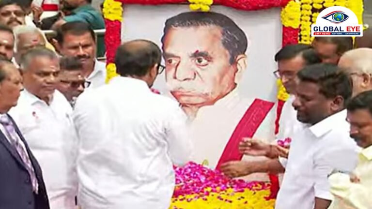 சிலம்புச் செல்வர் ம.பொ.சி. பிறந்தநாள்: சென்னையில் உள்ள சிலைக்குத் தமிழக அமைச்சர்கள் மாலை அணிவித்து அரசு சார்பில் மரியாதை!