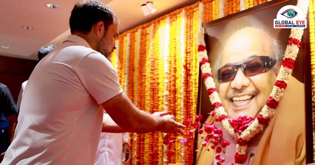 “சமூக நீதிக்காகத் தனது வாழ்நாள் முழுவதும் போராடியவர் கலைஞர் கருணாநிதி” – ராகுல் காந்தி புகழாரம்!