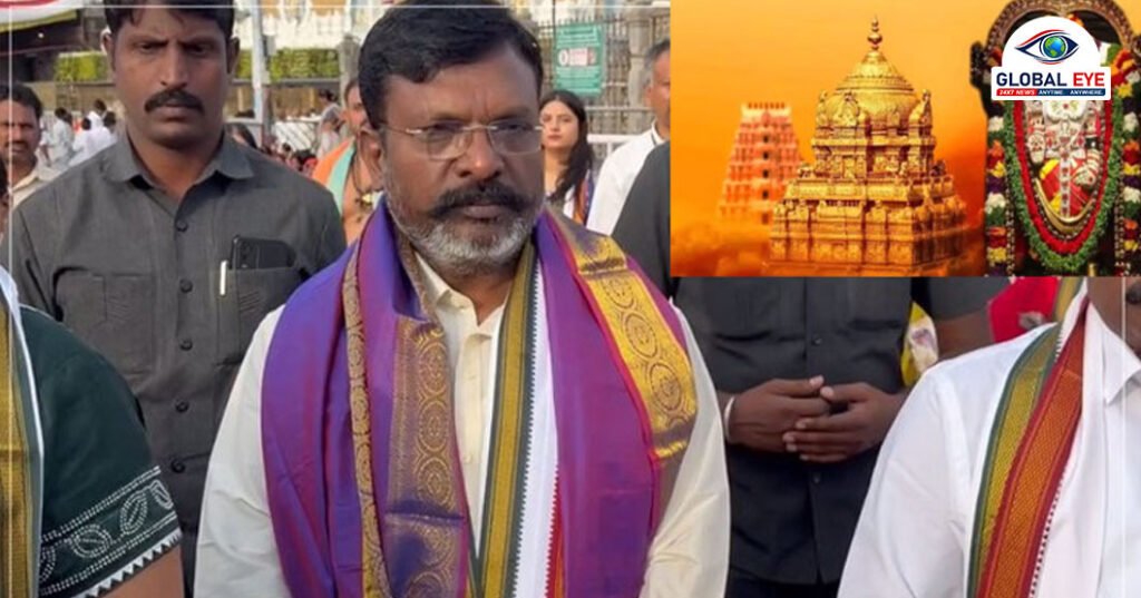 திருப்பதி ஏழுமலையான் கோவிலில் திருமாவளவன் சாமி தரிசனம்