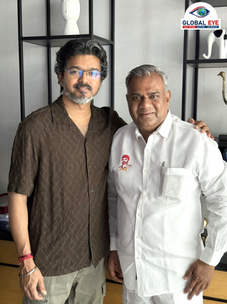 பிறந்தநாளில் நெகிழ்ச்சி! த.வெ.க தலைவர் மாண்புமிகு முதலமைச்சர் ஜோசப் விஜய் அவர்களை நேரில் சந்தித்து வாழ்த்து பெற்றார் புஸ்ஸி ஆனந்த்!