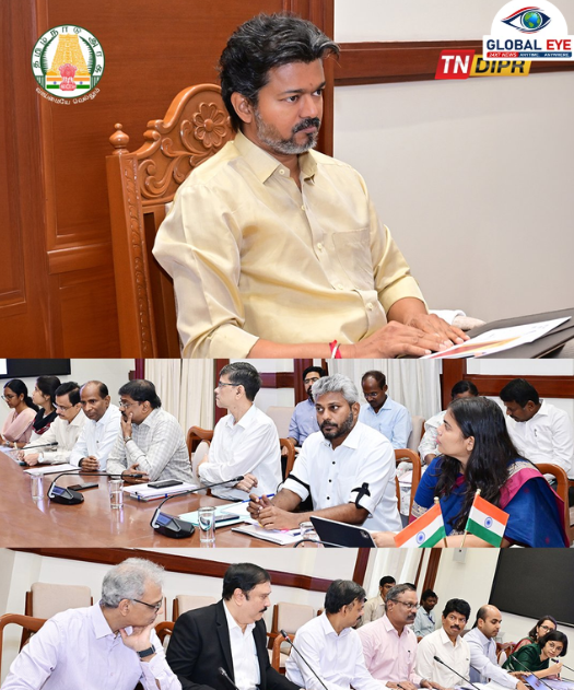 “ஒன் ட்ரில்லியன் டாலர்” பொருளாதாரத்தை நோக்கி அதிரடிப் பாய்ச்சல்! தொழில் மற்றும் வர்த்தகத் துறை ஆய்வுக் கூட்டத்தை நடத்தினார் முதலமைச்சர் ச. ஜோசப் விஜய்!