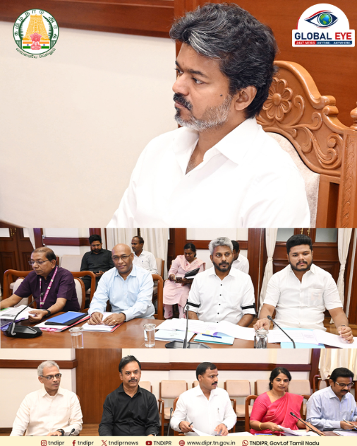 தொழிலாளர் நலன் மற்றும் திறன் மேம்பாட்டில் முதல்வர் திரு. ச. ஜோசப் விஜய் தலைமையில் தலைமைச் செயலகத்தில் அதிரடி ஆய்வுக் கூட்டம்!