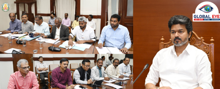 தமிழ்நாட்டின் சாலைகள் உலகத் தரத்திற்கு மாறும்! முதலமைச்சர் ச. ஜோசப் விஜய் தலைமையில் நெடுஞ்சாலைகள் மற்றும் சிறு துறைமுகங்கள் துறை மெகா ஆய்வுக்கூட்டம்!