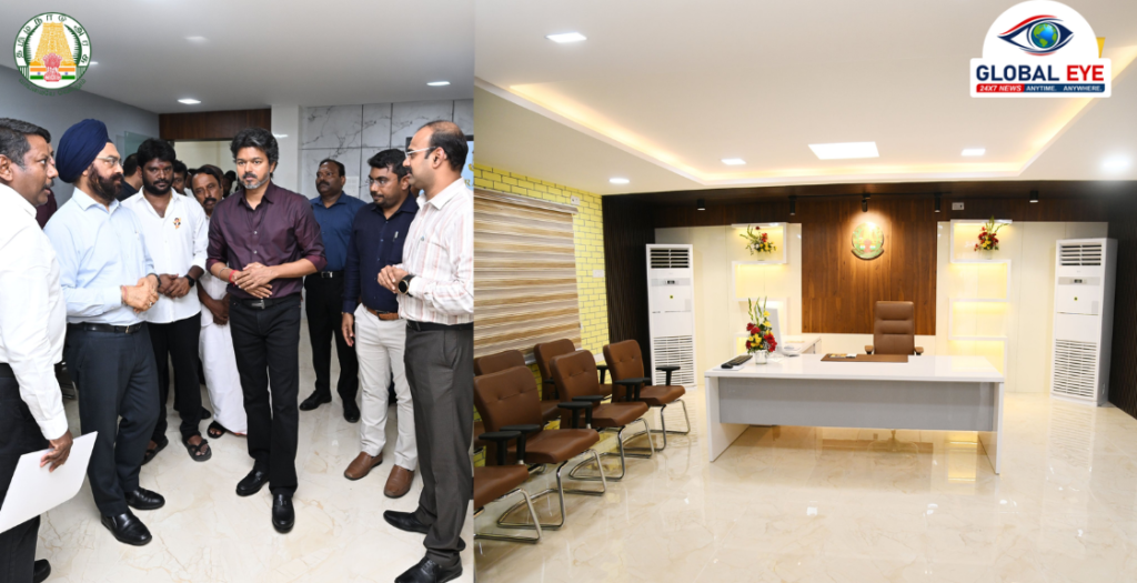 “மக்களுக்கான கதவுகள் எப்போதும் திறந்திருக்கும்!” – சென்னை வியாசர்பாடியில் புதுப்பிக்கப்பட்ட பெரம்பூர் சட்டமன்ற உறுப்பினர் அலுவலகத்தை மாண்புமிகு முதலமைச்சர் திரு. ச. ஜோசப் விஜய் நேரில் திறந்து வைத்தார்!