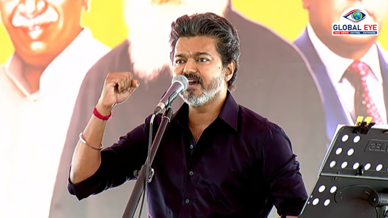 “திமுகவுக்கு நிரந்தர பதிலடி கொடுக்க வேண்டும்!” – கரூரில் தவெக தலைவர் விஜய் அதிரடி அரசியல் முழக்கம்!