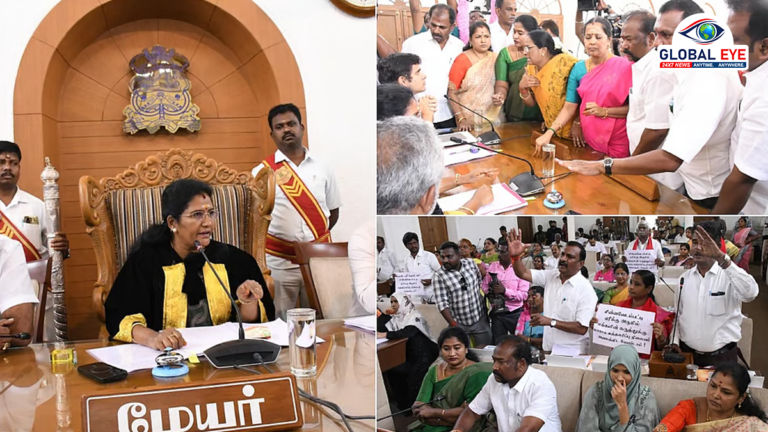 “கோவை செம்மொழி பூங்கா பணியில் ரூ.40 கோடி முறைகேடு” – மாநகராட்சி கூட்டத்தில் எதிர்க்கட்சிகள் பயங்கர அமளி!