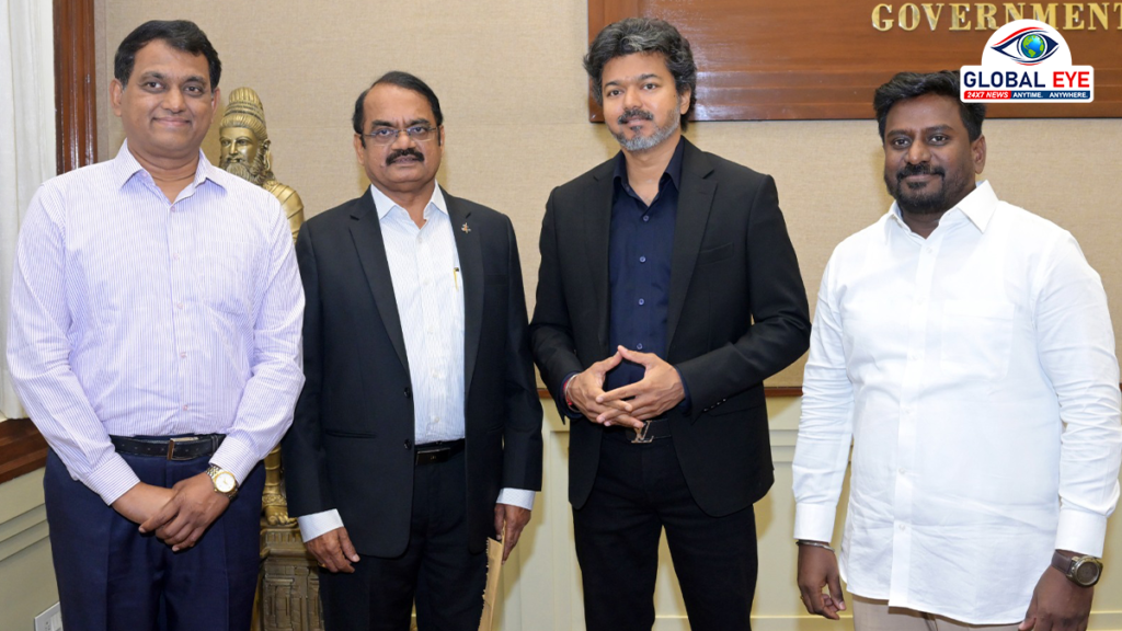 முதலமைச்சர் திரு. ச. ஜோசப் விஜய் அவர்களுடன் தமிழ்நாடு கலைத்திட்ட வடிவமைப்புக் குழுத் தலைவர் சந்திப்பு