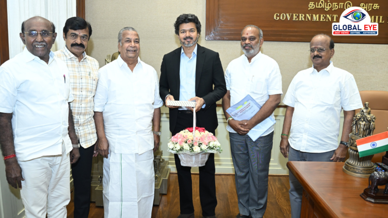 முதலமைச்சர் விஜய் அவர்களை நேரில் சந்தித்த தமிழ்நாடு தனியார் பேருந்து உரிமையாளர்கள் சம்மேளன நிர்வாகிகள்!