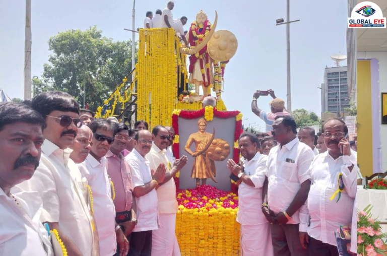 இந்திய சுதந்திரப் போராட்ட மாவீரன் அழகுமுத்துக்கோன் அவர்களின் 269-ஆம் ஆண்டு பிறந்தநாள் விழா! சென்னையில் அரசு சார்பில் அமைச்சர்கள் மற்றும் பல்வேறு அரசியல் கட்சித் தலைவர்கள் மலர் தூவி வீரவணக்கம்!