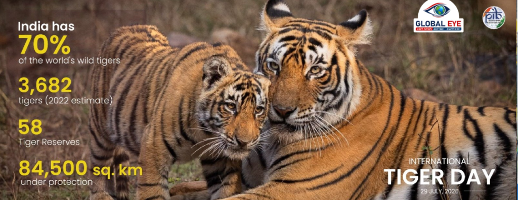 இந்தியாவின் புலி பாதுகாப்பு திட்டம் (Project Tiger) – International Tiger Day : முக்கியச் சிறப்பம்சங்கள்