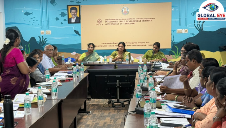 பச்சிளம் குழந்தைகள் மற்றும் கர்ப்பிணித் தாய்மார்களின் நல்வாழ்வு உறுதி! மாவட்ட திட்ட அலுவலர்களுடன் அமைச்சர் திருமதி. கே. ஜெகதீஸ்வரி அதிரடி ஆய்வு!