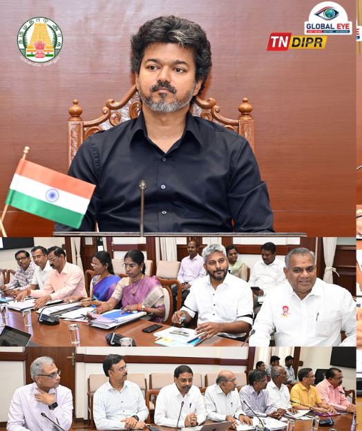 நீர் மேலாண்மை மற்றும் பாசனத் திட்டங்கள் விரைவு! முதலமைச்சர் திரு. ச. ஜோசப் விஜய் தலைமையில் நீர்வளத்துறை உயர்மட்டக் கள ஆய்வு!