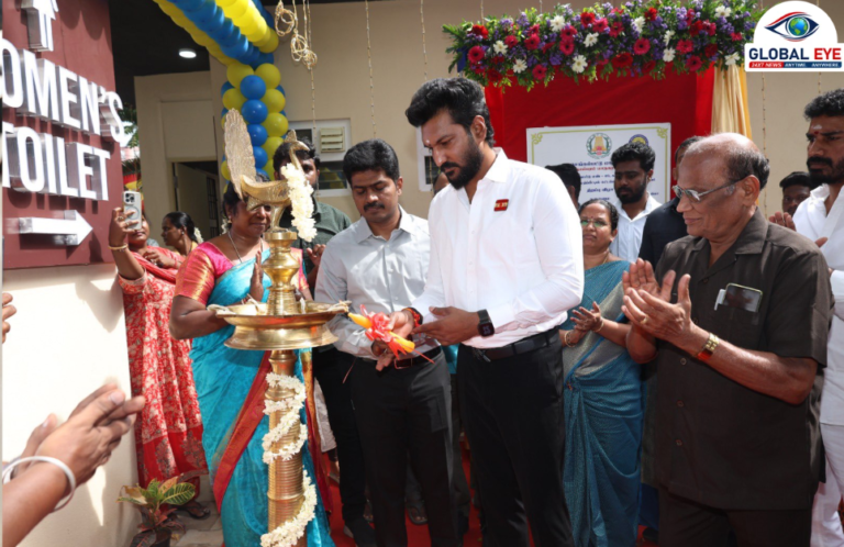 தாம்பரம் காந்தி பூங்காவில் உலகத்தரம் வாய்ந்த நவீன ‘அஸ்பிரேஷனல்’ (Aspirational) பொதுக் கழிப்பறை! அமைச்சர் சரத்குமார் திறந்து வைத்தார்!