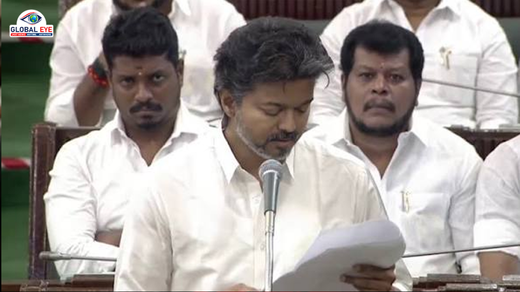 தமிழ் வெறும் மொழி அல்ல, நம் உயிர்”: சட்டப்பேரவையில் முதலமைச்சர் விஜய் நெகிழ்ச்சி உரை!