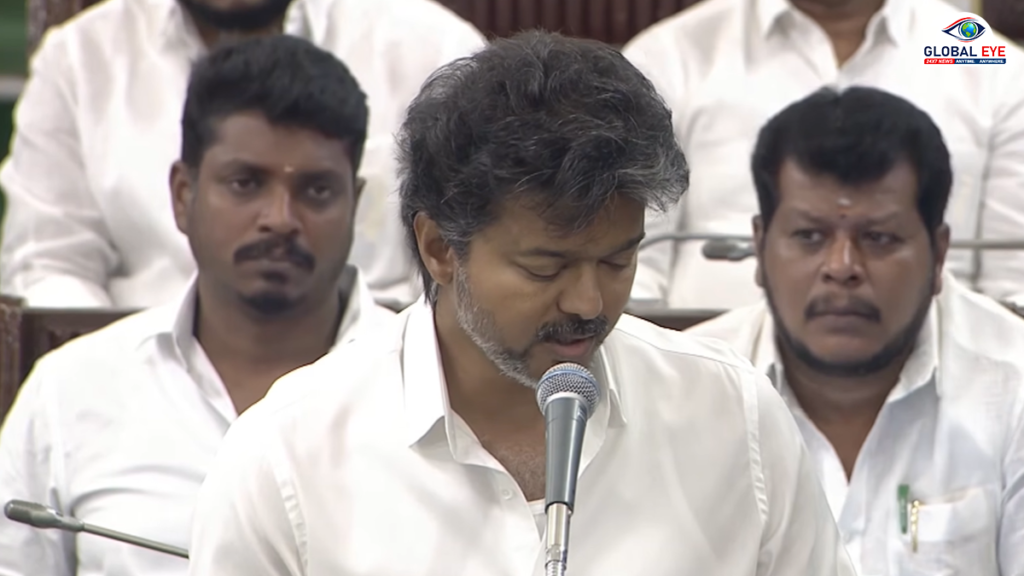 வரலாற்றில் நிலைத்திருக்கும் நாள்”: தமிழ்த்தாய் வாழ்த்துத் தீர்மானம் நிறைவேறியதற்கு முதலமைச்சர் விஜய் நன்றி!