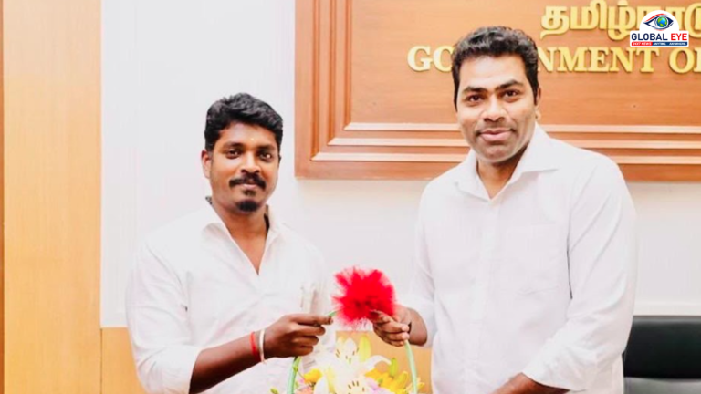 குறிச்சிக்குளம் மேம்பால அறிவிப்பு: அமைச்சர் ஆதவ் அர்ஜுனாவுக்கு நன்றி தெரிவித்த அமைச்சர் விக்னேஷ்!