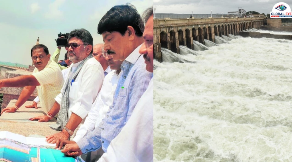 மதகை திறந்தவுடன் தமிழகத்தை நோக்கி சீறிப்பாய்ந்த காவிரி நீர்! – கபினி அணையில் இருந்து வினாடிக்கு 5,000 கன அடி நீர் திறப்பு!