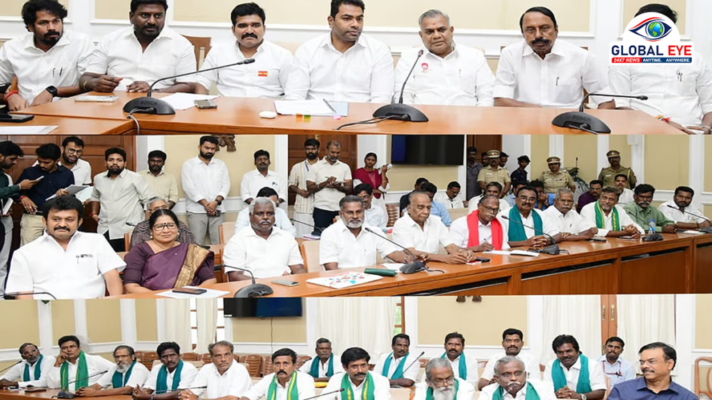 முழு கடன் தள்ளுபடி கோரிக்கை: விவசாய பிரதிநிதிகளுடன் அமைச்சர்கள் குழு பேச்சுவார்த்தை!