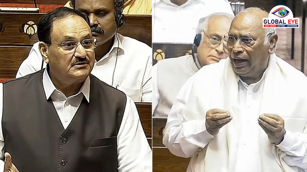 கார்கே பங்கேற்ற மேடையில் ‘சுத்திகரிப்பு சடங்கு’ – நாடாளுமன்றத்தில் எதிரொலித்த சர்ச்சை மற்றும் ஜே.பி.நட்டா உறுதி!