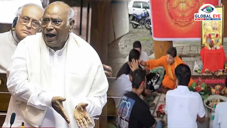 கார்கேவுக்கு எதிராக தீண்டாமை கொடுமை.. கங்கை நீரால் சுத்திகரிக்கப்பட்ட இடம்.. சாதிதான் காரணமா?