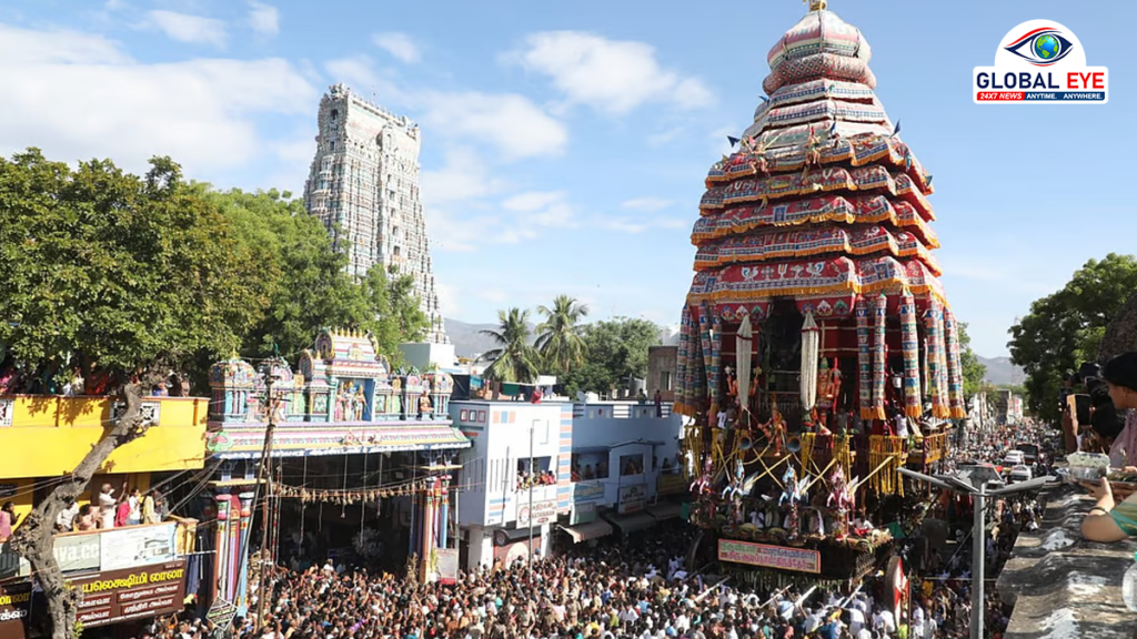 ஸ்ரீவில்லிபுத்தூர் ஆண்டாள் கோயில் ஆடிப்பூர தேரோட்டத் திருவிழா கோலாகலம்: திரளான பக்தர்கள் பங்கேற்பு
