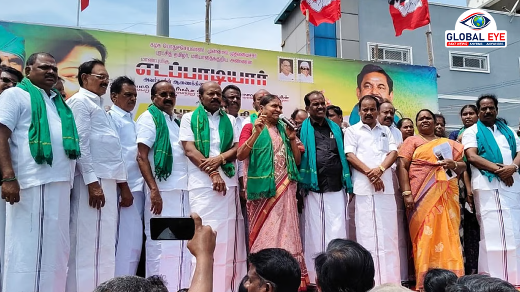 “பயிர்க் கடன்களை நிபந்தனையின்றி தள்ளுபடி செய்க” – மார்க்சிஸ்ட் கம்யூனிஸ்ட் கட்சி சார்பில் ஆர்ப்பாட்டம்; வளர்மதி வலியுறுத்தல்