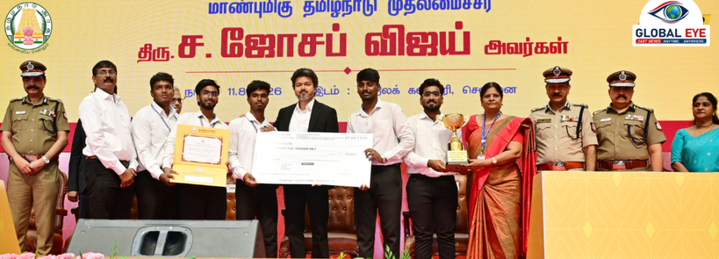 போதைக்கு எதிராகத் தமிழகத்தின் அசுரப் பிரகடனம்: மாண்புமிகு முதலமைச்சர் திரு. ச. ஜோசப் விஜய் அவர்களின் தலைமையில் பதக்கங்கள் மற்றும் விருதுகள் வழங்கல்!