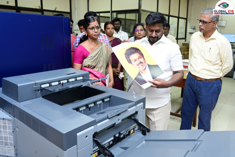 அரசு மைய அச்சகத்தில் அதிரடி ஆய்வு! சென்னை வள்ளலார் நகரில் அமைச்சர் திரு. ராஜ்மோகன் அவர்கள் நேரில் ஆய்வு!
