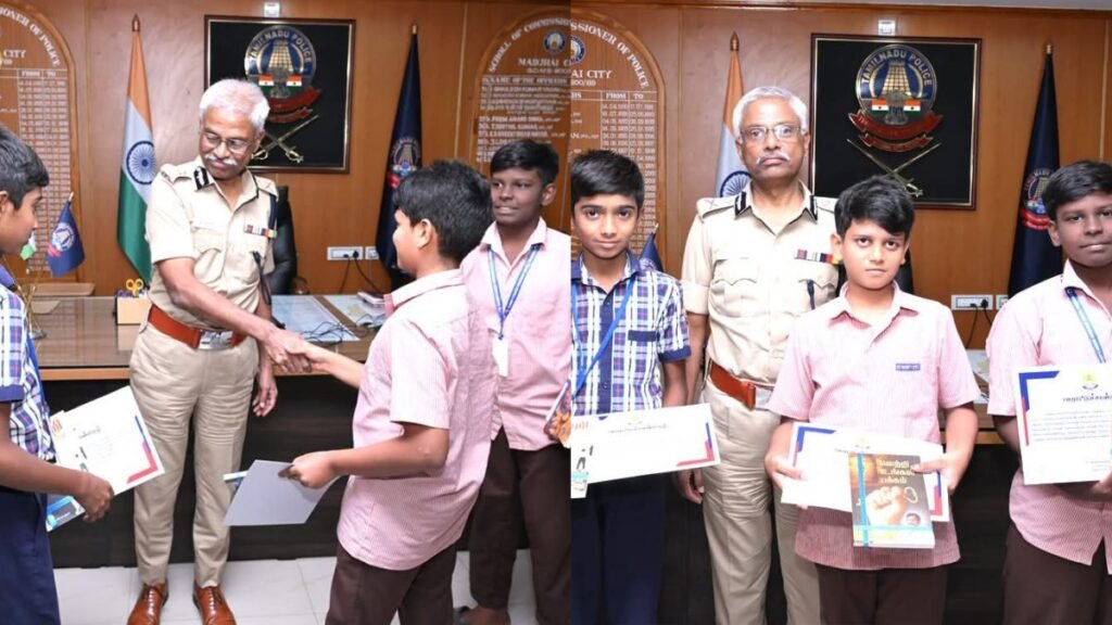 சாலையில் கிடந்த ரூ.33,710 பணத்தை ஒப்படைத்த சிறுவர்கள்: மதுரை காவல் ஆணையர் நேரில் பாராட்டு!