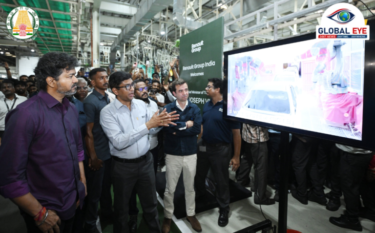 ஒரகடம் ‘ரெனால்ட்’ கார் உற்பத்தி ஆலையில் முதலமைச்சர் ஆய்வு! – செயல்பாடுகளை நேரில் பார்வையிட்டார் திரு. ச. ஜோசப் விஜய்!