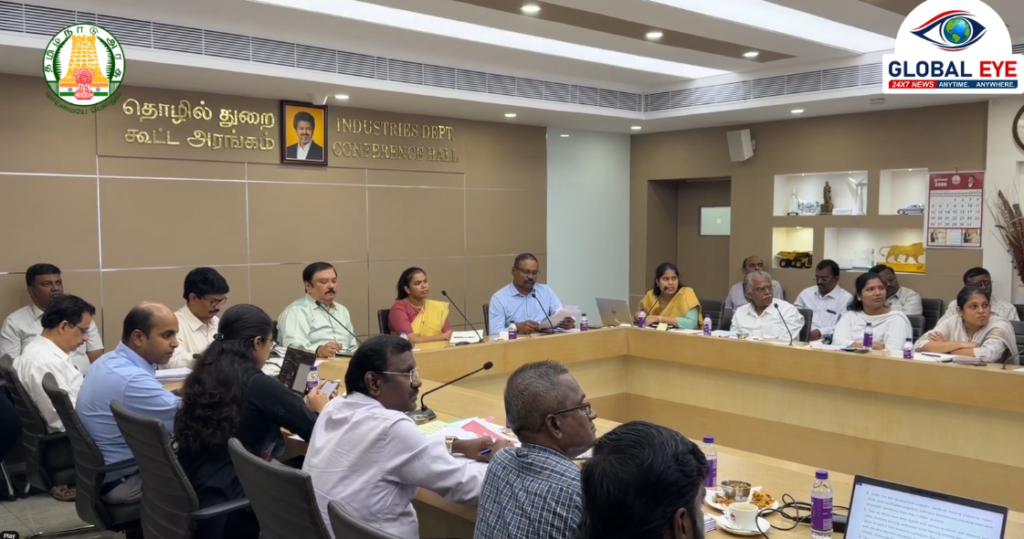 2026-27ஆம் ஆண்டிற்கான தொழில் மற்றும் வர்த்தகத் துறை மானியக் கோரிக்கை ஆலோசனைக் கூட்டம்! – மாண்புமிகு முதலமைச்சர் உத்தரவின்படி தலைமைச் செயலகத்தில் நடைபெற்றது!