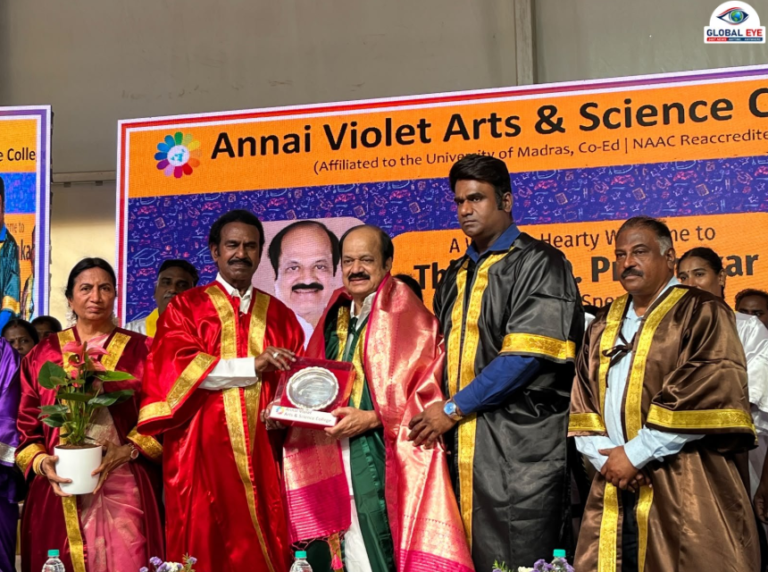 அன்னை வயலட் கலை மற்றும் அறிவியல் கல்லூரியின் 25-வது பட்டமளிப்பு விழா: மாணவர்களுக்குப் பட்டங்களை வழங்கி வாழ்த்திய சபாநாயகர் திரு. J.C.D. பிரபாகர்!
