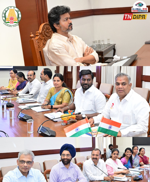 6 முதல் 8-ஆம் வகுப்பு மாணவர்களுக்கும் ‘காலை உணவுத் திட்டம்’ விரிவாக்கம்! முதலமைச்சர் திரு. ச. ஜோசப் விஜய் தலைமையில் உயர் மட்ட ஆய்வுக் கூட்டம்!