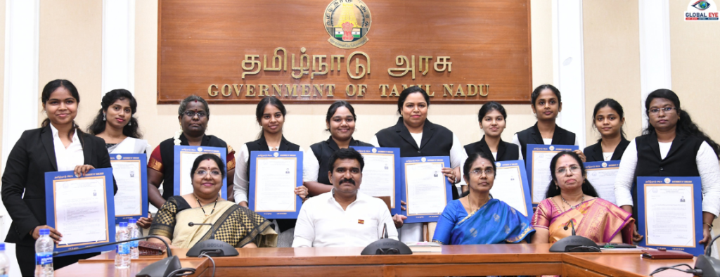 சட்டக் கல்விக்கு சிறப்பு ஊக்கம்! எல்.எல்.எம் மாணவியருக்கு கல்லூரி ஒதுக்கீட்டு ஆணைகளை வழங்கி வாழ்த்தினார் அமைச்சர் சி.டி.ஆர். நிர்மல் குமார்!