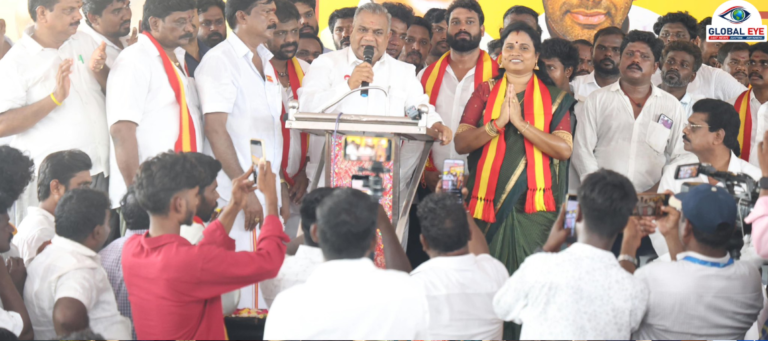 மதுராந்தகம் இடைத்தேர்தல்: மதசார்பற்ற சமூகநீதி வெற்றி கூட்டணி வேட்பாளர் அறிமுகக் கூட்டத்தில் அமைச்சர் திரு. N. புஸ்ஸி ஆனந்த் சிறப்புரை!