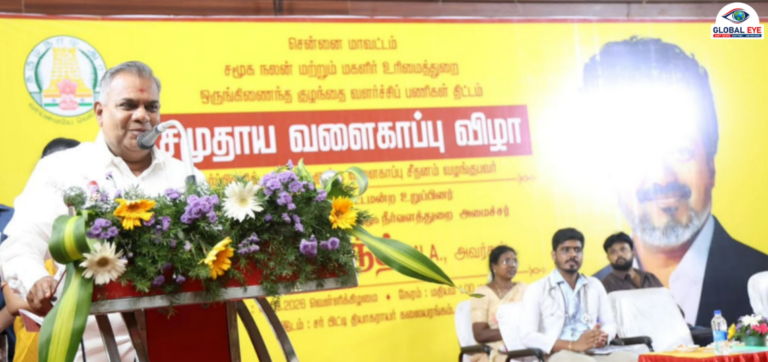 “தாய் சேய் நலனே மாநிலத்தின் முதன்மை இலக்கு!” — சென்னையில் சமுதாய வளைகாப்பு விழாவில் அமைச்சர் திரு. என். ஆனந்த் எழுச்சி உரை!