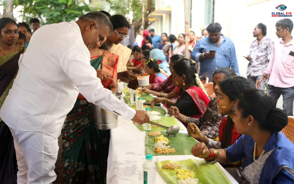 கர்ப்பிணித் தாய்மார்களுக்கு 7 வகையான சீமந்த உணவு! சென்னையில் சமுதாய வளைகாப்பு விழாவைச் சிறப்பித்த அமைச்சர் திரு. என். ஆனந்த்!