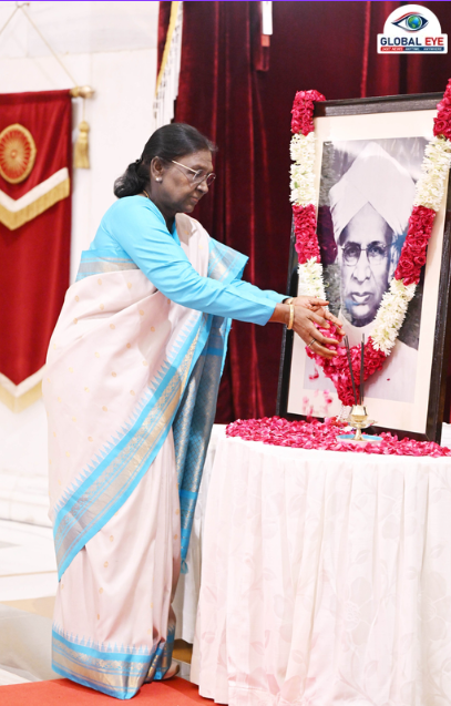 குடியரசுத் தலைவர் திரௌபதி முர்மு டாக்டர் சர்வபள்ளி இராதாகிருஷ்ணனுக்கு மலரஞ்சலி!