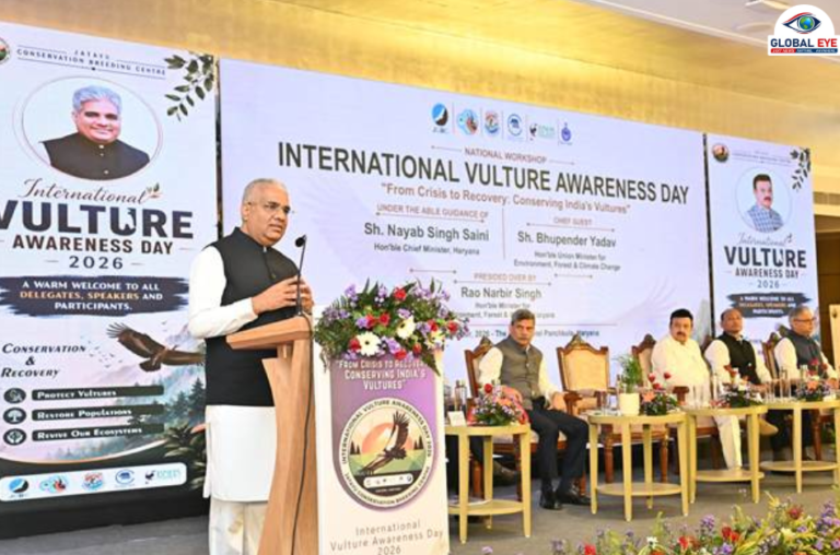 சர்வதேச கழுகு விழிப்புணர்வு தினம் 2026: பஞ்ச்குலாவில் தேசியப் பணிமனையைத் தொடங்கி வைத்தார் மத்திய அமைச்சர் பூபேந்தர் யாதவ்!