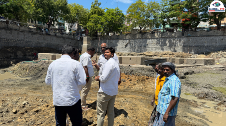 பல ஆண்டுகளுக்குப் பிறகு விருதுநகர் வரலாற்றுச் சிறப்புமிக்க தெப்பக்குளம் சீரமைப்பு! சட்டமன்ற உறுப்பினர் எஸ்.பி.செல்வம் நேரில் ஆய்வு! 🌊