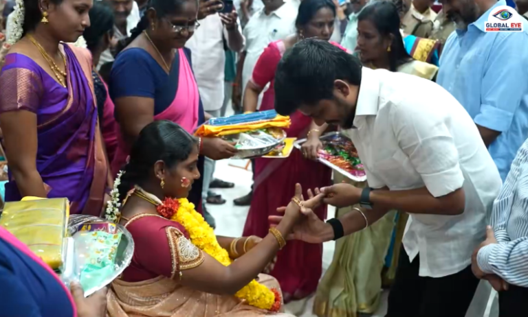 சொந்த அண்ணனாய் நின்று நடத்திய வளைகாப்பு!: 240 கர்ப்பிணிச் சகோதரிகளுக்குச் சீர்வரிசை வழங்கி நெகிழ்ந்த அமைச்சர் ரமேஷ்