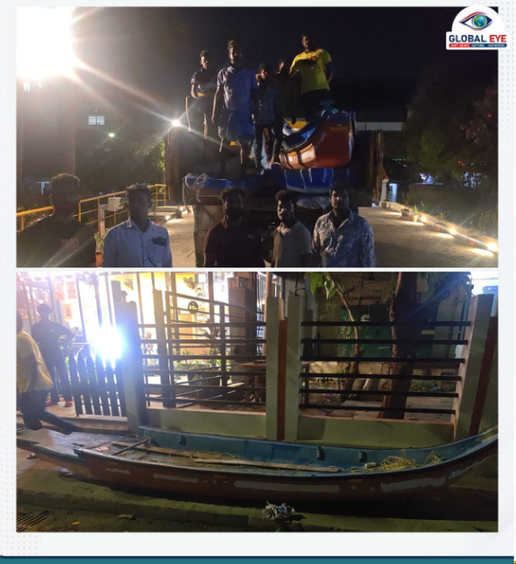 சோழிங்கநல்லூர் பகுதியில் அவசரகால மீட்புப் பணிகளுக்காக 3 படகுகள் தயார் நிலை!