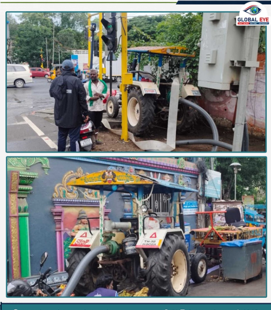 மழை வெள்ளத்தில் இருந்து காக்கத் தயார் நிலை: கிண்டி சிட்கோ மற்றும் காந்தி நகர் பகுதிகளில் அதிரடியாக நிறுத்தப்பட்ட மோட்டார் டிராக்டர்கள்!