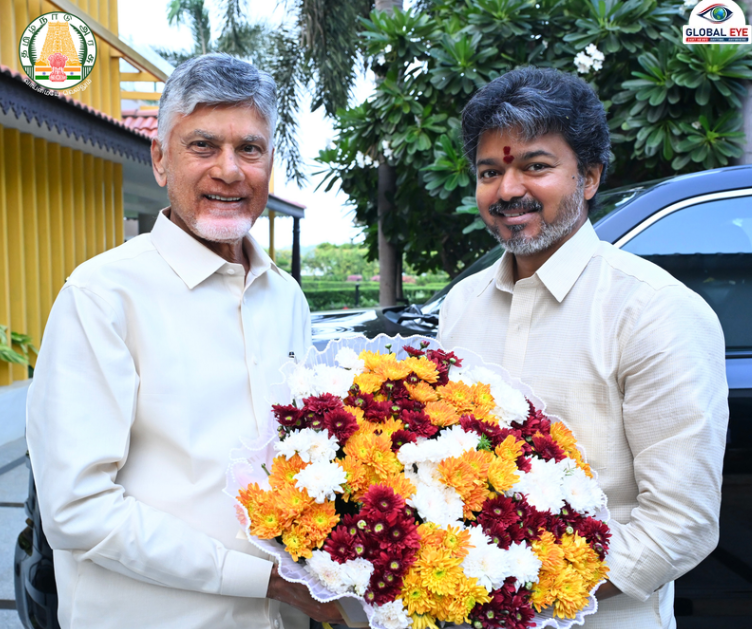 விஜயவாடாவில் முதலமைச்சர் திரு. ச. ஜோசப் விஜய்க்கு உற்சாக வரவேற்பு: ஆந்திர முதலமைச்சர் சந்திரபாபு நாயுடு மற்றும் அமைச்சர் நாரா லோகேஷ் நேரில் சந்தித்து வரவேற்பு